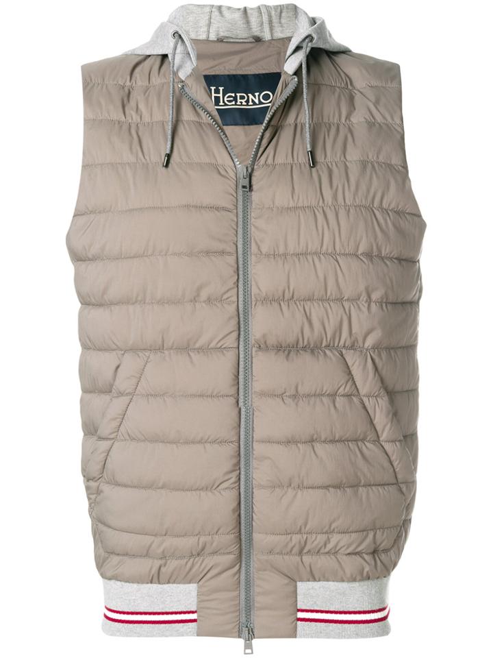 Herno Sleeveless Padded Vest - Nude & Neutrals