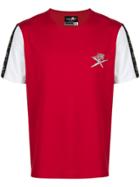 Plein Sport Contrasting Sleeves T-shirt - Red