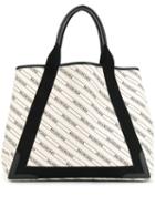 Balenciaga Navy Cabas M Tote Bag - Neutrals