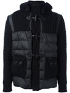 Bark Quilted Zip Up Jacket, Men's, Size: Large, Black, Feather Down/polyamide/polyester/wool