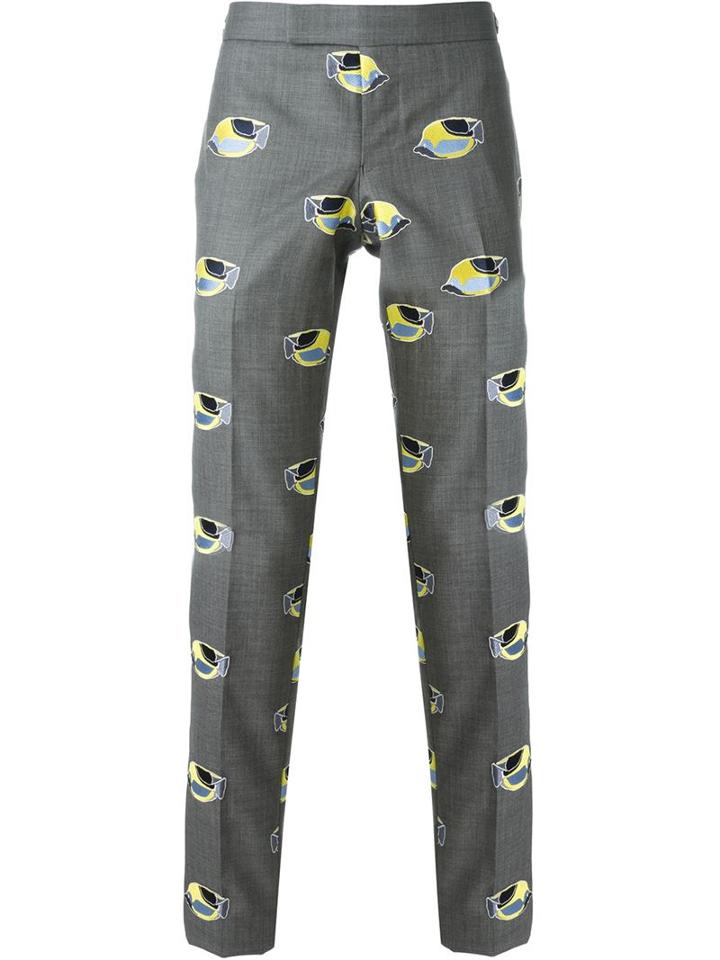 Thom Browne Fish Embroidery Trousers