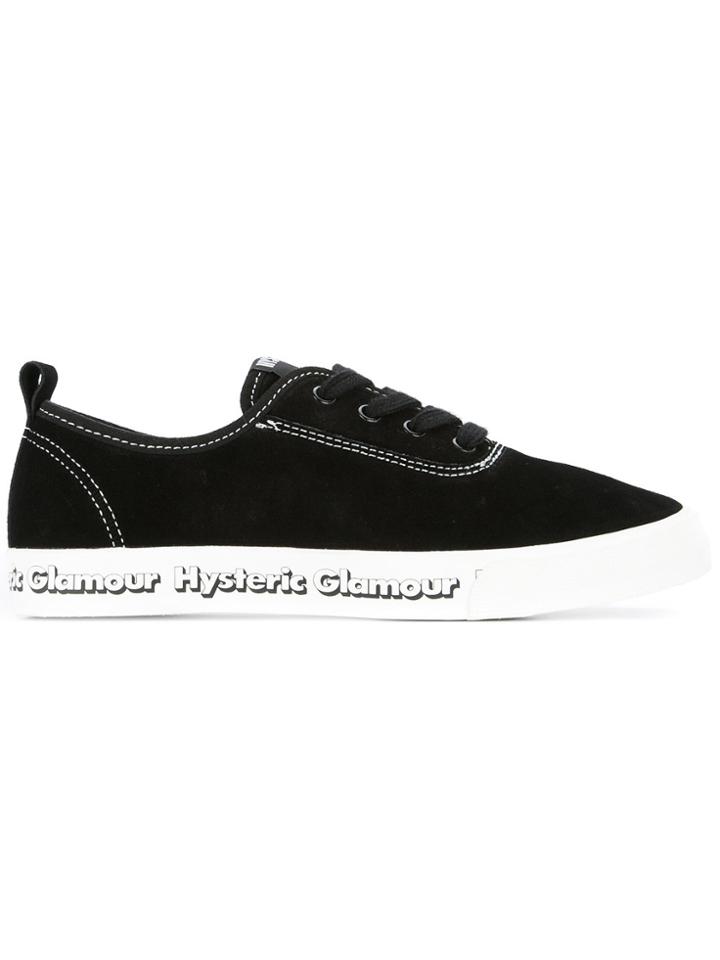 Hysteric Glamour Side Logo Lace-up Sneakers - Black