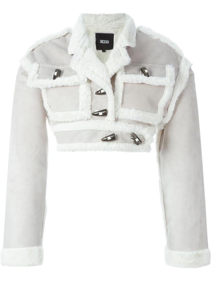 Ktz Shearling Cropped Jacket