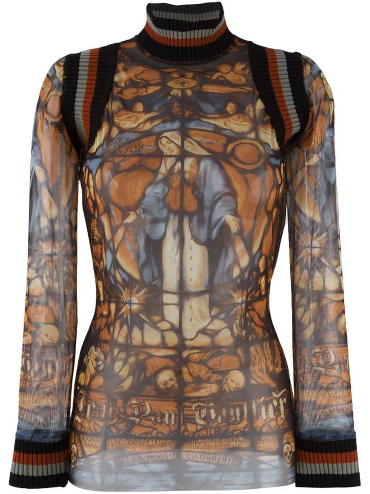 Jean Paul Gaultier Vintage Virgin Mary Printed Top