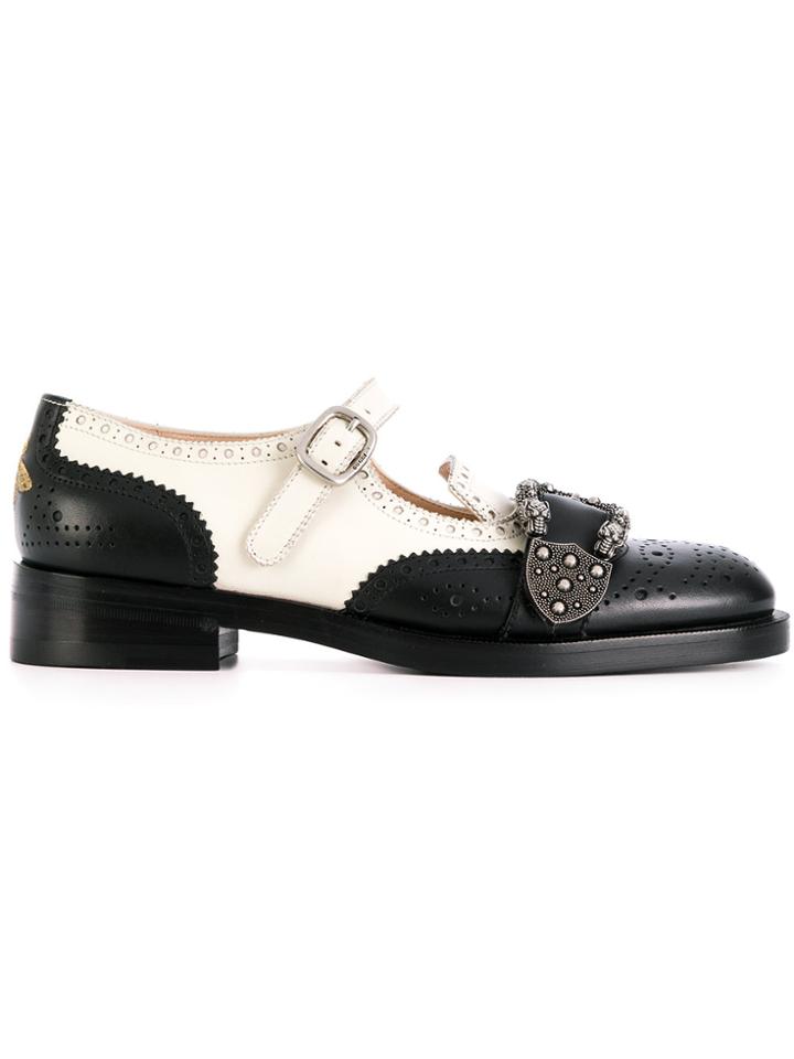 Gucci Queercore Brogue Shoes - Black