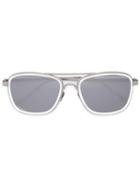 Linda Farrow Square Frame Sunglasses, Adult Unisex, Grey, Gold Plated Titanium