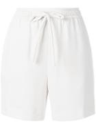 P.a.r.o.s.h. Bow-detailed Drawstring Shorts - White