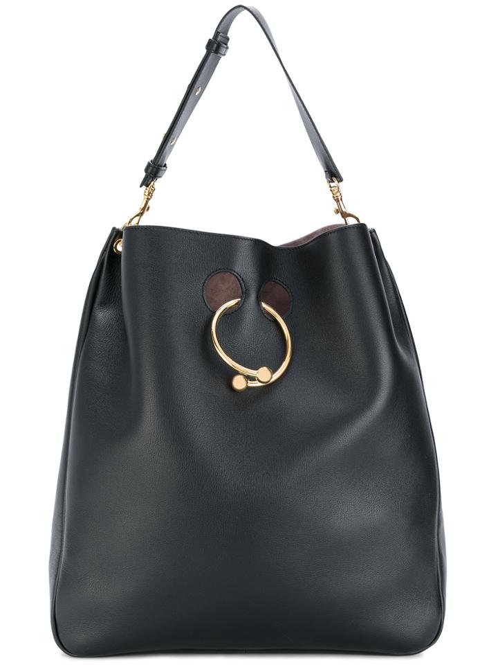 Jw Anderson 'pierce' Large Hobo Bag - Black