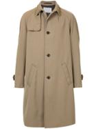 Kolor Chain Collar Single-breasted Coat - Brown