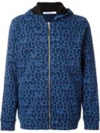 Givenchy Geometric Star Print Jacket, Men's, Size: Small, Blue, Cotton