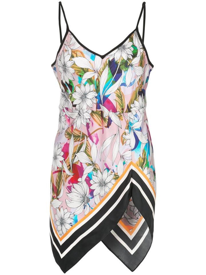 Nicole Miller Drifting Flowers Tank Top - Multicolour