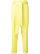 Ermanno Scervino Belted Straight-leg Trousers - Yellow