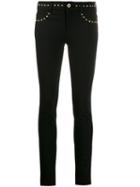 Versace Jeans Couture Stud-detail Skinny Trousers - Black