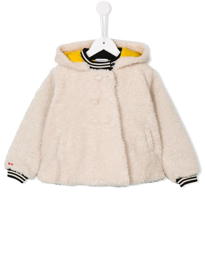 Sonia Rykiel Hooded Teddy Jacket, Girl's, Size: 8 Yrs, Nude/neutrals