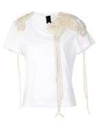 Vera Wang Corded Embroidery T-shirt - White