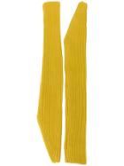 Calvin Klein 205w39nyc Long Length Fingerless Gloves - Yellow & Orange