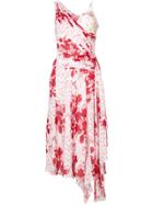 Ermanno Scervino Printed Midi Dress - Red