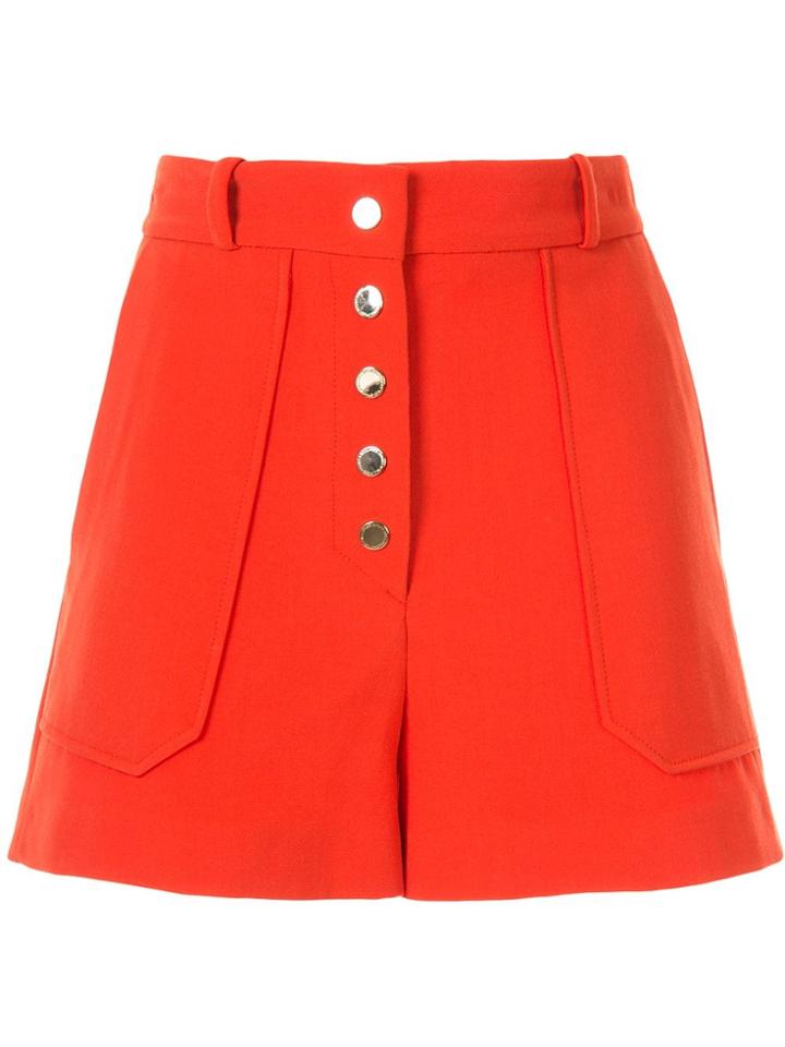 Stella Mccartney High-waisted Tailored Short - Orange
