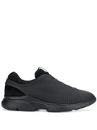 Z Zegna Techmerino&trade; Perforated Runner Sneakers - Black