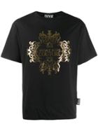 Versace Jeans Couture Barocco Logo Print T-shirt - Black