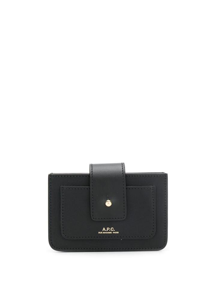 A.p.c. Logo Print Purse - Black
