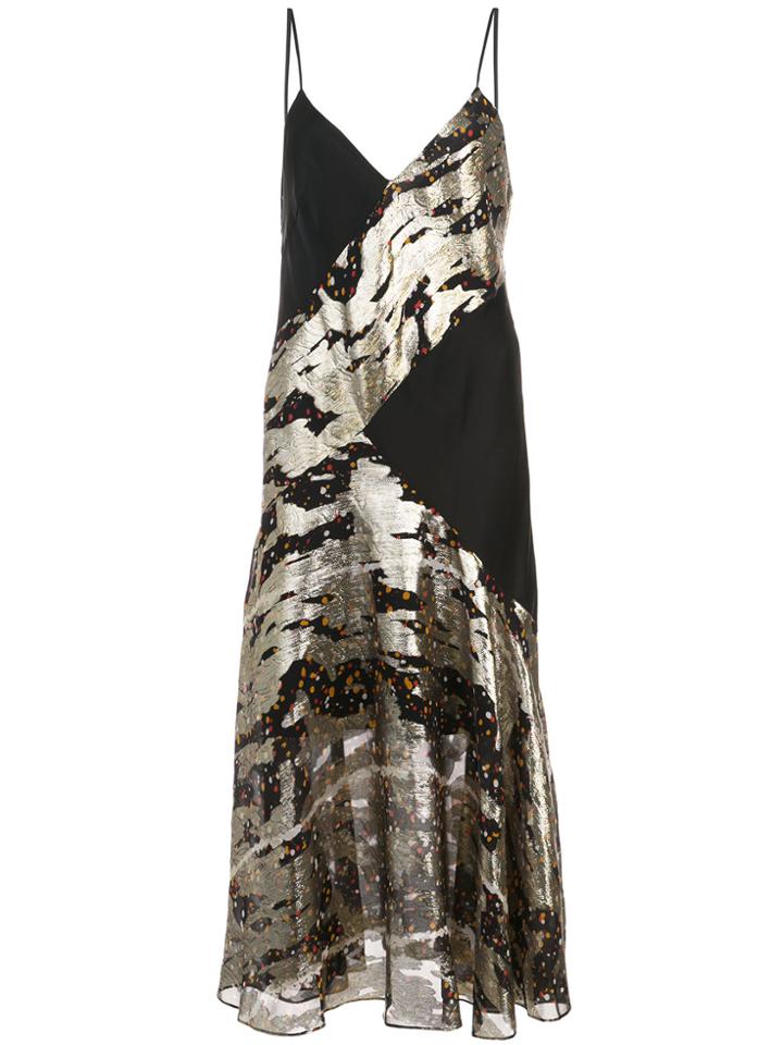 Prabal Gurung Printed Cami Dress - Black