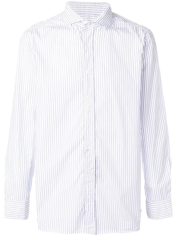 Lardini Striped Shirt - Blue