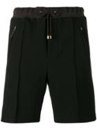 Umit Benan - Drawstring Bermuda Shorts - Men - Cotton/polyamide - 50, Black, Cotton/polyamide
