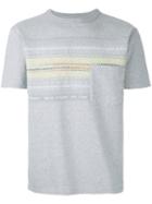 Coohem Surf Border Tweed T-shirt, Men's, Size: 50, Grey, Cotton/nylon/polyester