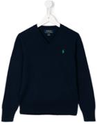 Polo Ralph Lauren Logo Embroidered Jumper, Boy's, Size: 10 Yrs, Black