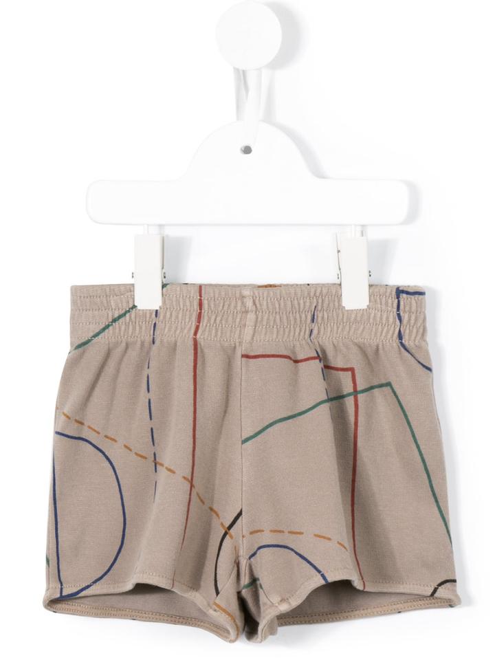 Bobo Choses - Striped Shorts - Kids - Cotton/acrylic/polyester - 4 Yrs, Toddler Girl's, Brown