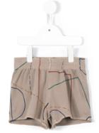 Bobo Choses - Striped Shorts - Kids - Cotton/acrylic/polyester - 4 Yrs, Toddler Girl's, Brown