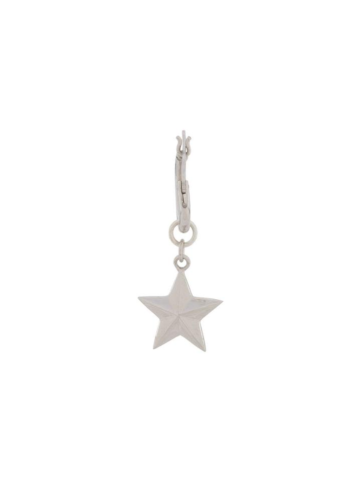 True Rocks Hoop Earrrings - Silver
