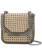 Stella Mccartney - Falabella Wicker Box Bag - Women - Polyester - One Size, Green, Polyester