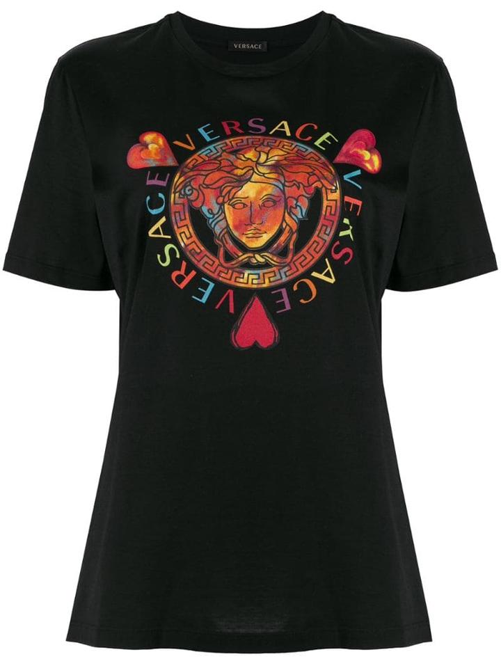 Versace Medusa Motif T-shirt - Black