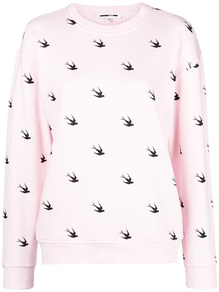 Mcq Alexander Mcqueen Swallow Knit Jumper - Pink