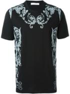Versace Collection Contrasting Baroque Print T-shirt, Men's, Size: L, Black, Cotton