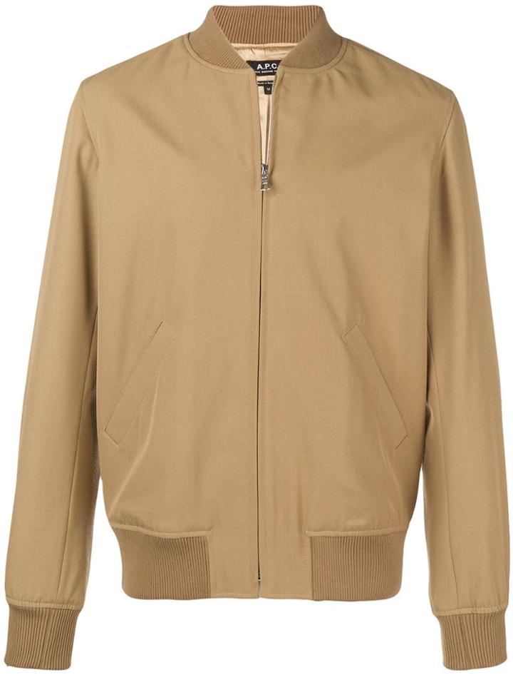 A.p.c. Barrett Bomber Jacket - Brown