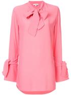 Layeur Tie Neck Blouse - Pink