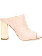 Vince Camuto Snakeskin Mules