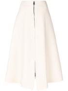 Fendi Panelled High Waist Skirt - White
