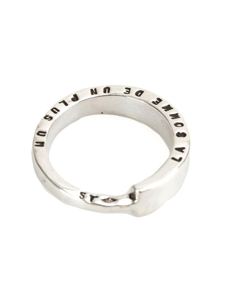 Thoraval 'la Somme De Un Plus Un Peut Etre Infinie' Ring, Women's, Size: 52, Metallic