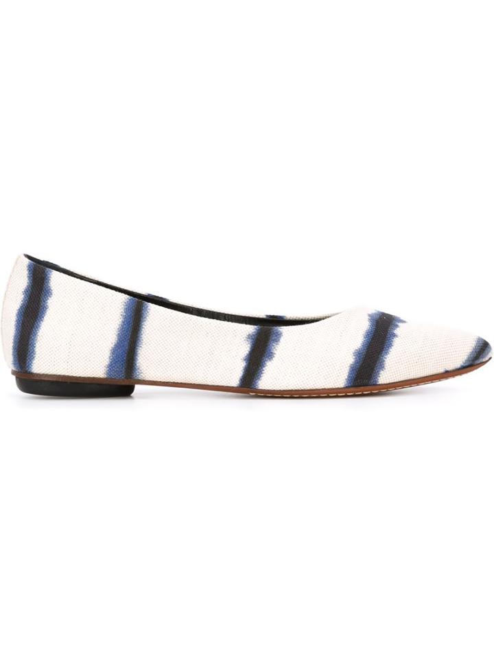 Proenza Schouler Striped Ballerinas