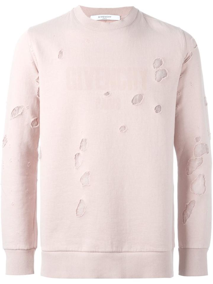 Givenchy Destroyed Logo Print Sweatshirt