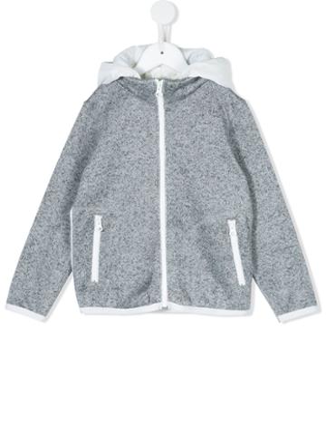 Arch & Line Textured Hooded Jacket, Girl's, Size: 10 Yrs, Grey