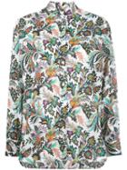 Etro Floral Print Shirt, Women's, Size: 38, Cotton