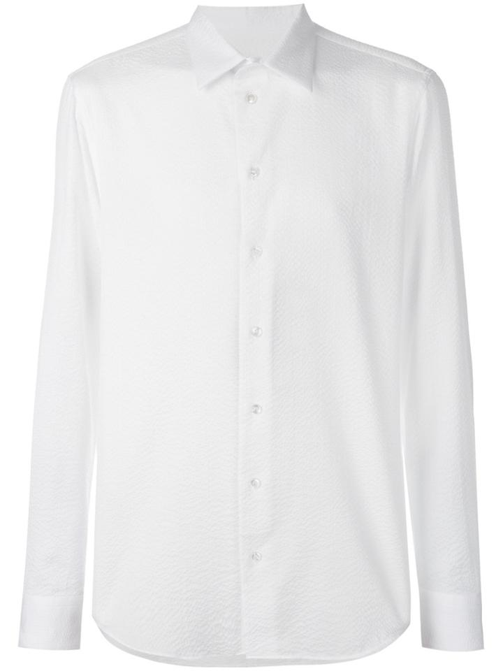 Giorgio Armani Textured Shirt - White