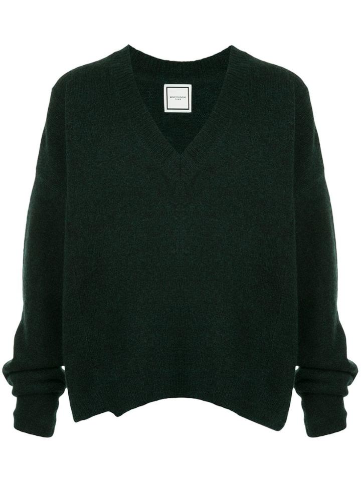 Wooyoungmi V-neck Sweater - Green