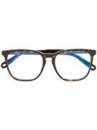Chloé Eyewear Tortoiseshell-effect Square Glasses - Brown