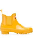 Hunter Original Gloss Chelsea Boots - Yellow & Orange